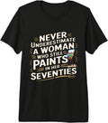 Seventies Woman Painter Strong Creative Power