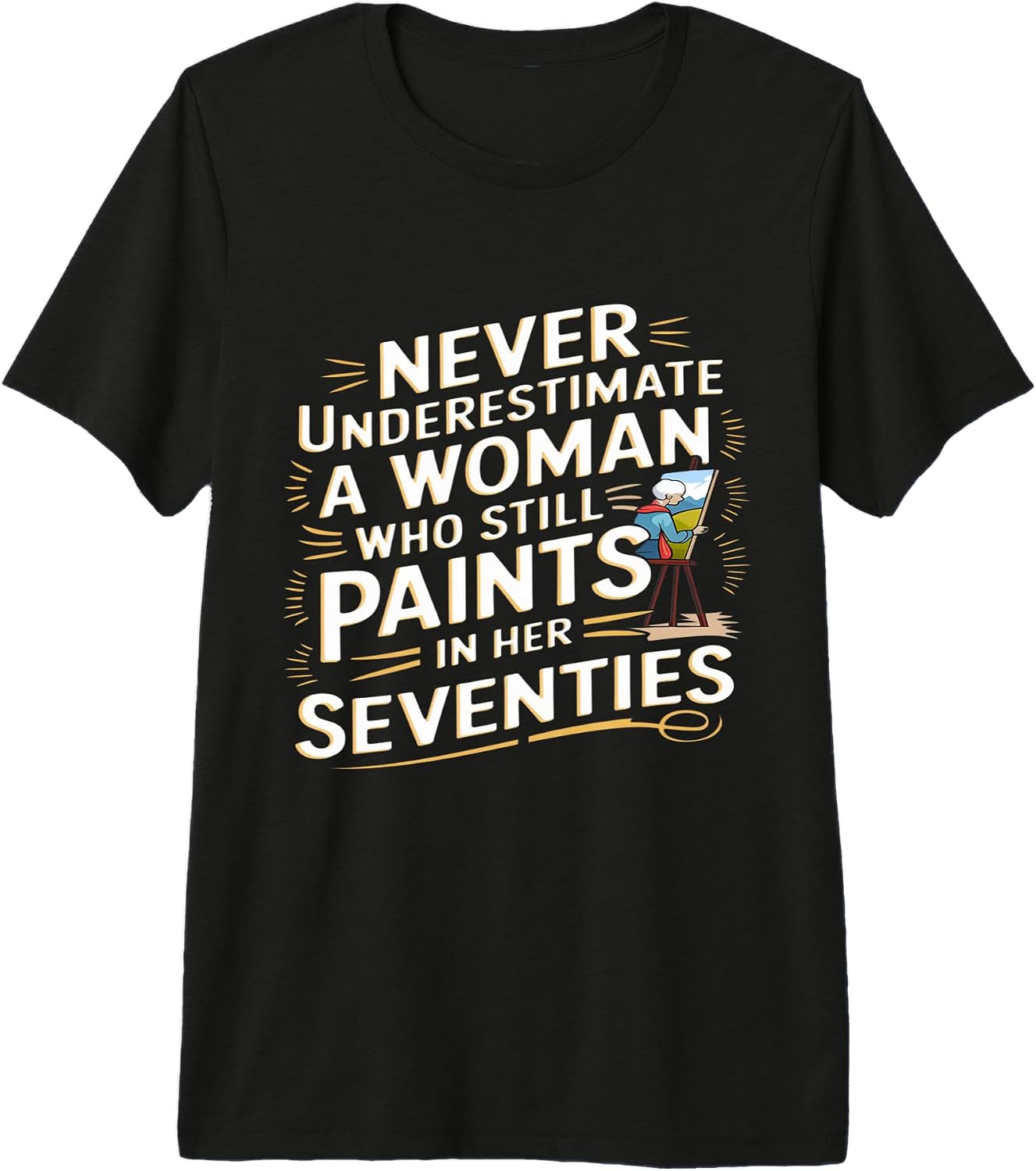 Seventies Woman Painter Strong Creative Power