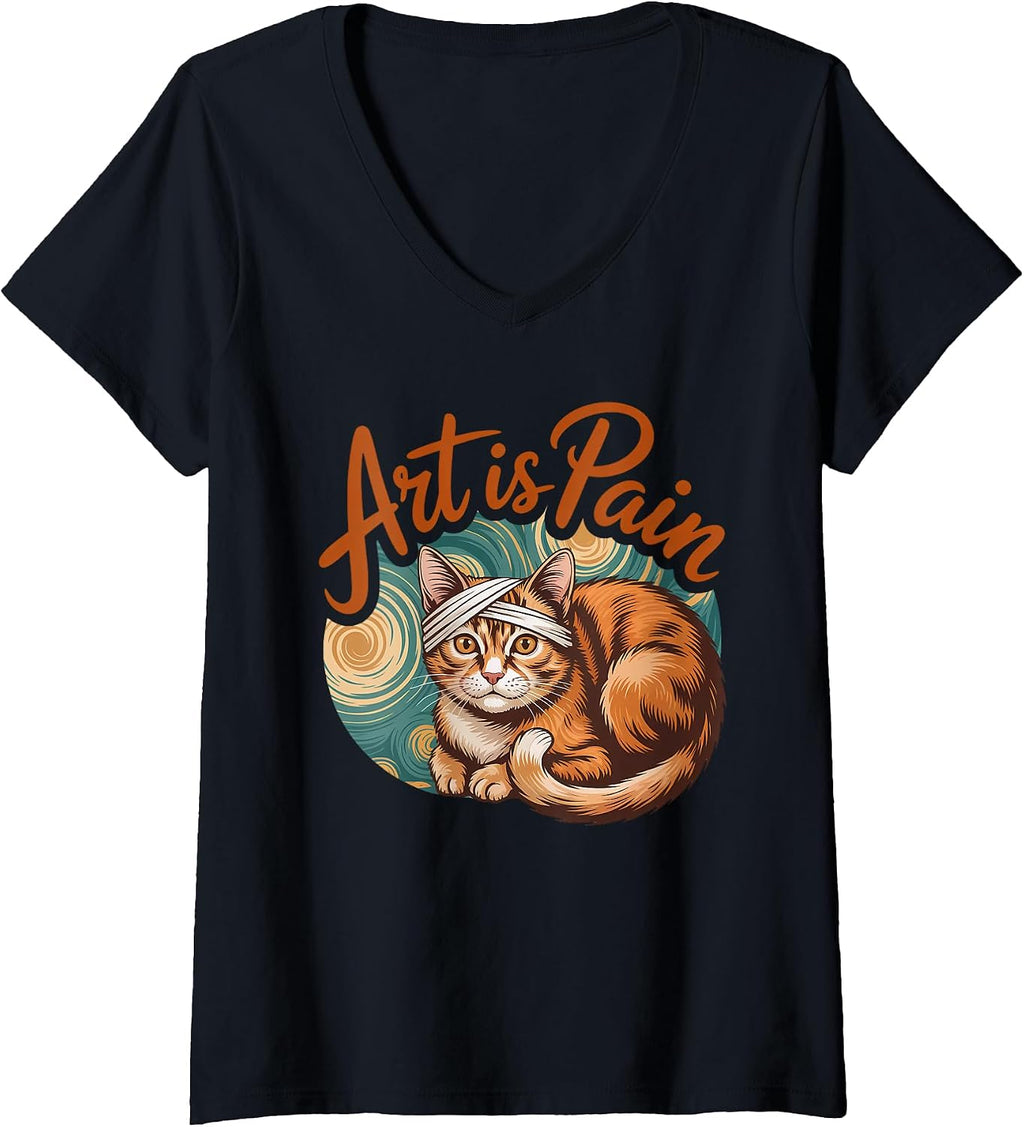 Sarcastic Feline Teal Swirls Studio Merch