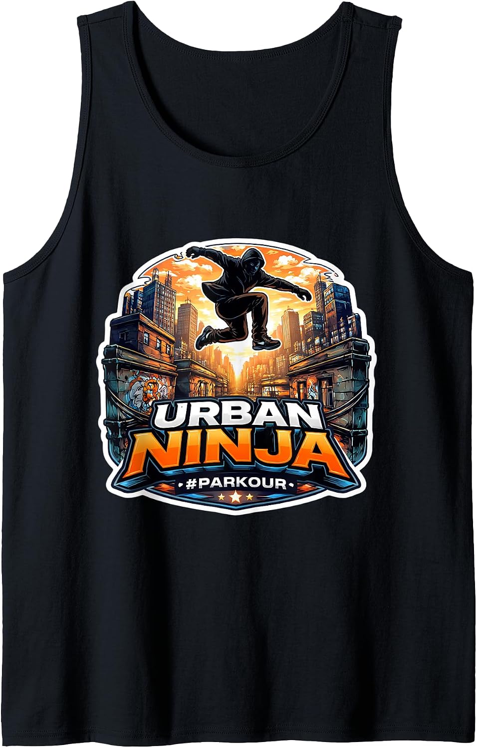 Urban Ninja Parkour Athlete Lover Teen Merch