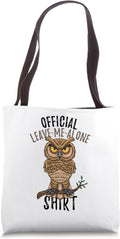 Official Leave Me Alone Shirt Owl Introvert