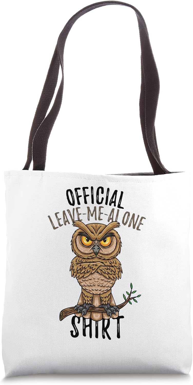 Official Leave Me Alone Shirt Owl Introvert
