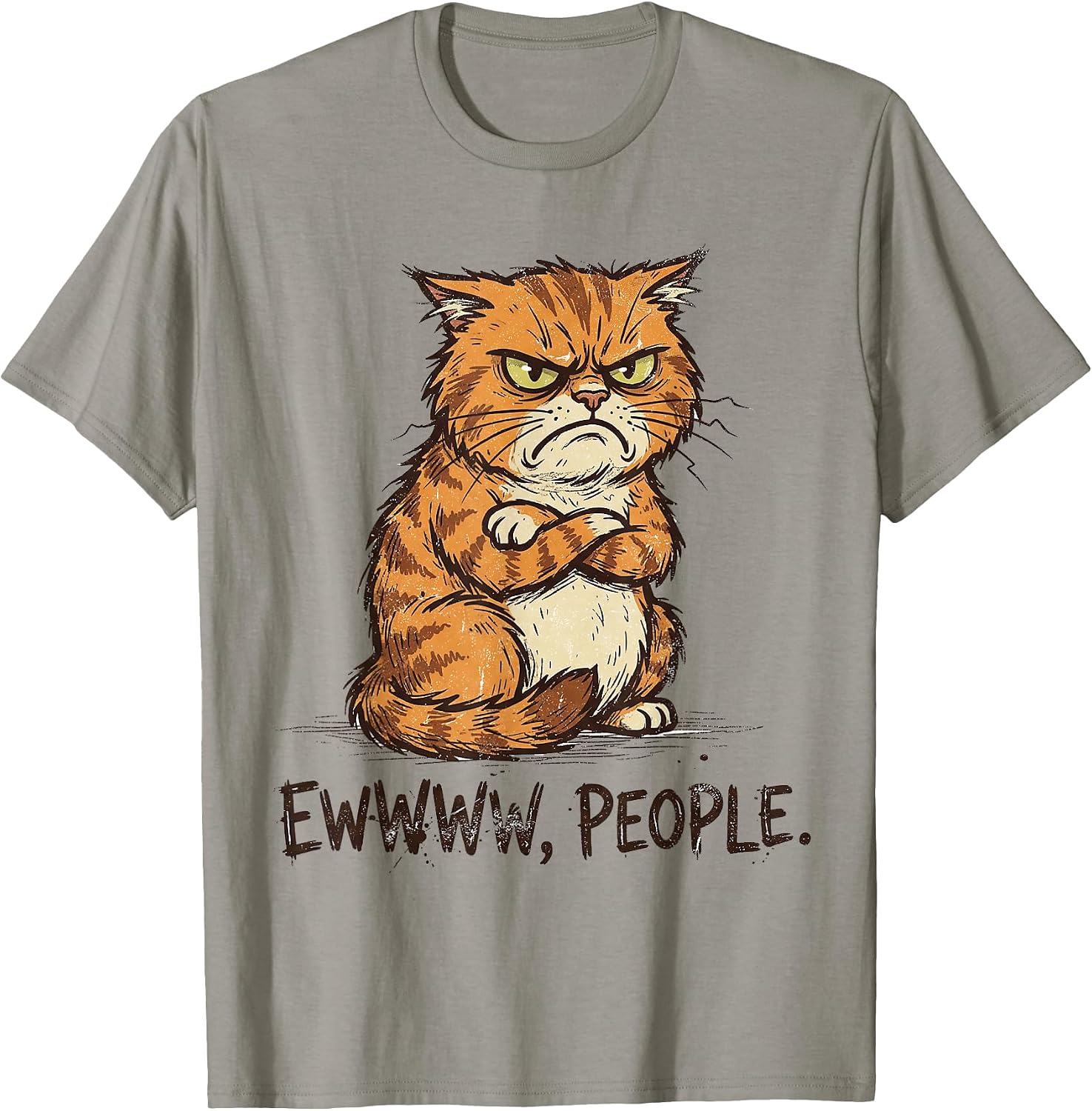 Ew People Yuck Introvert Anti-social Cat Humor
