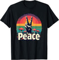 Peace Sign 70s Retro Graphic Wrinkled Hippie
