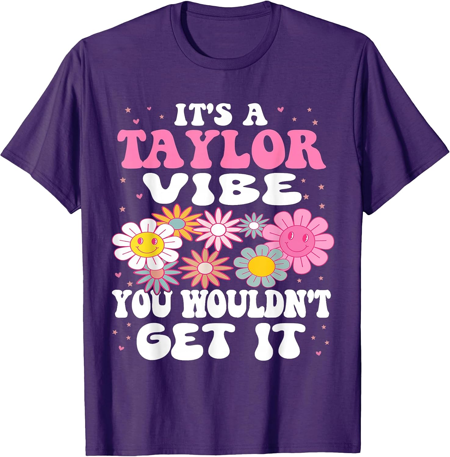 Girl Retro Taylor First Name Personalized Groovy