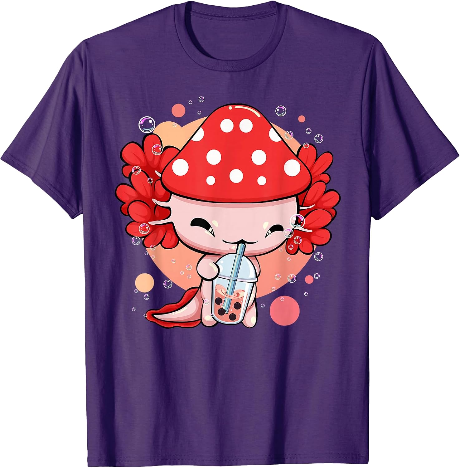 Axolotl Mushroom Bubble Tea Cottagecore Aesthetics