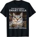 Cat Meme Fella Fart Smella Shirt Funny Silly Tee