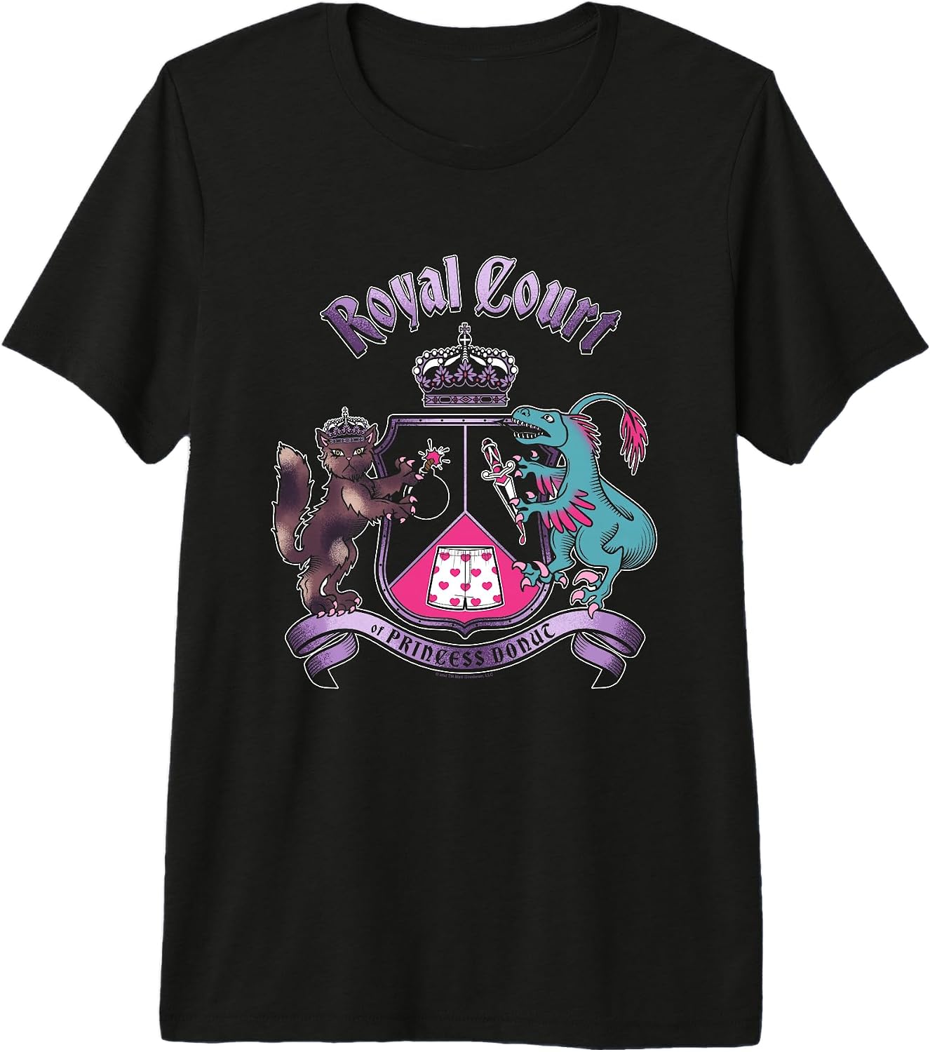 DCC Royal Court of Princess Donut Coat of Arms Book Series Premium Tri-Blend T-Shirt