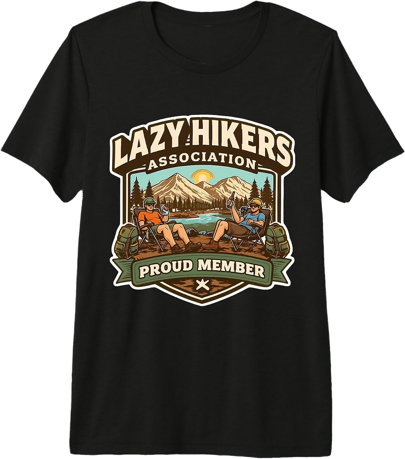 Lazy Hikers Association Proud Members Funny Merch