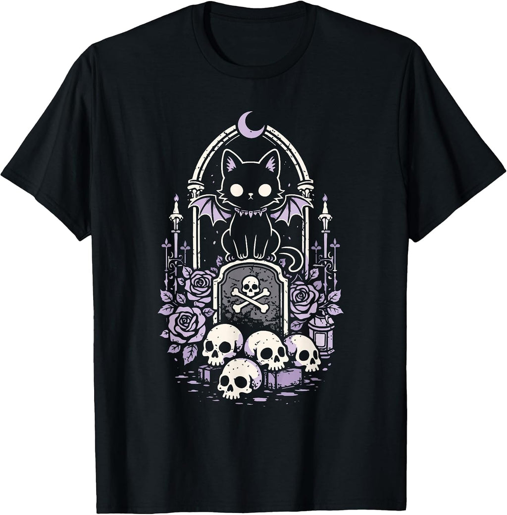 Cute Cat Pastel Goth Black Occult Kitty Emo Outfit