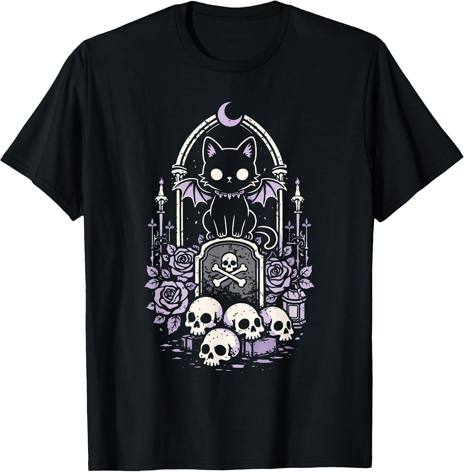 Cute Cat Pastel Goth Black Occult Kitty Emo Outfit