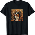 Collie Dog Flowers With Hearts Around Boho Merch