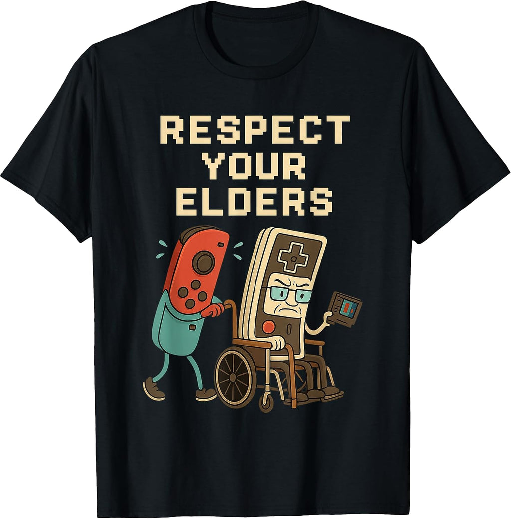 Respect Your Elders Retro Gamer 80s Humor