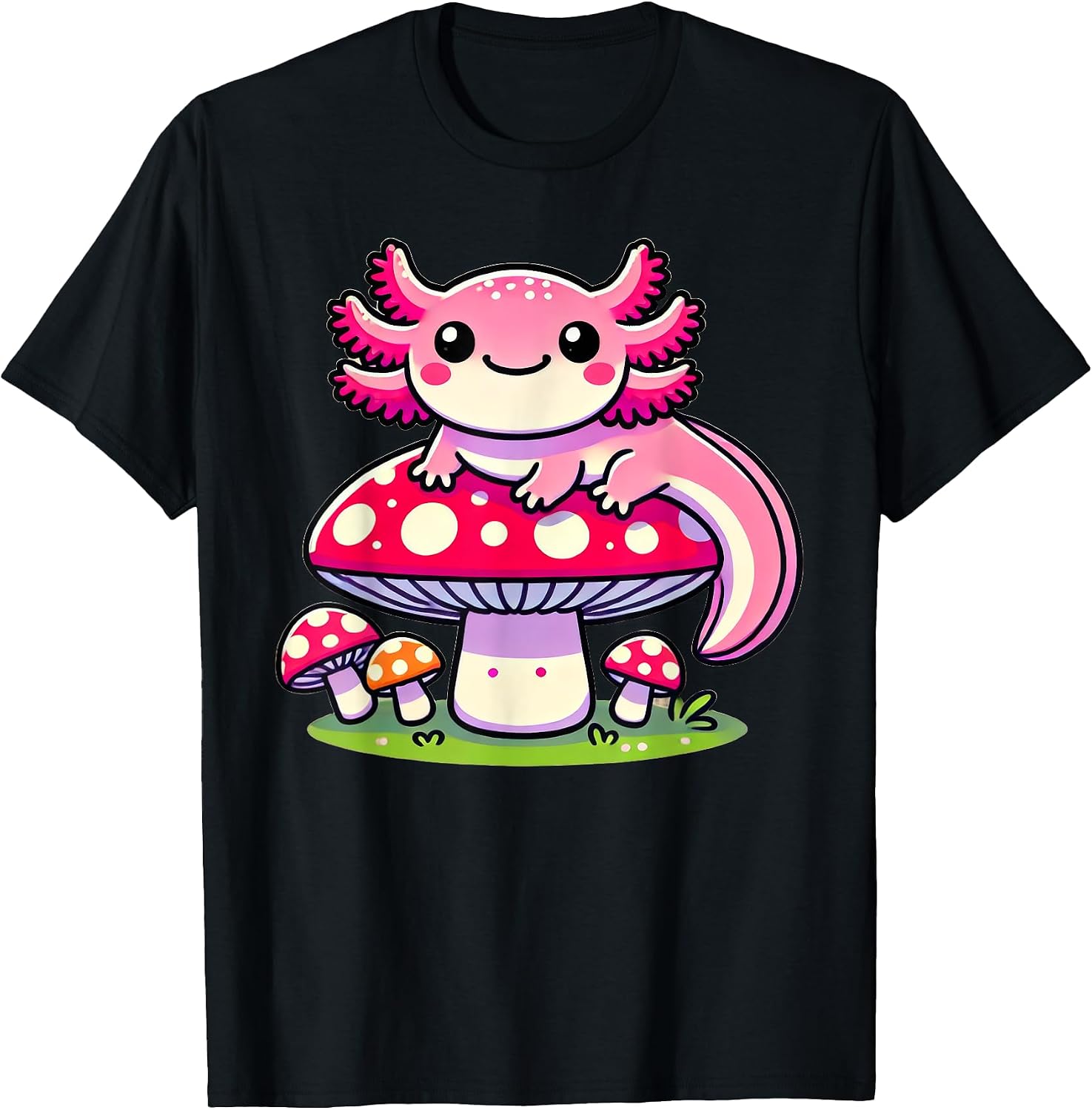 Anime Kawaii Axolotl Mushroom Apparel
