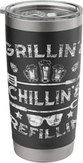 Grilling Chilling Refilling Beer Grill Gift