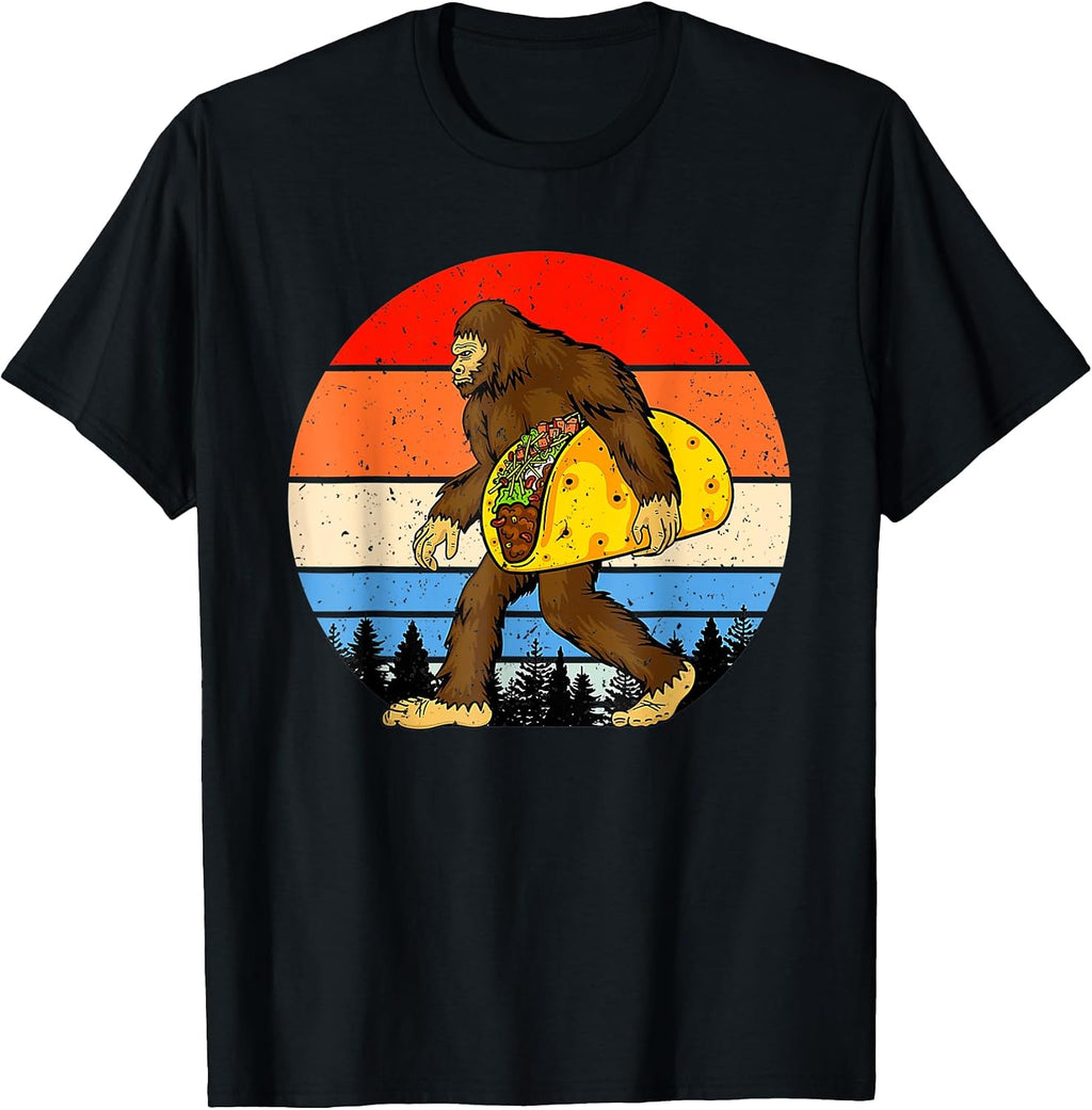 Taco Lover Tshirt, Taco T Shirt, Bigfoot Tshirt
