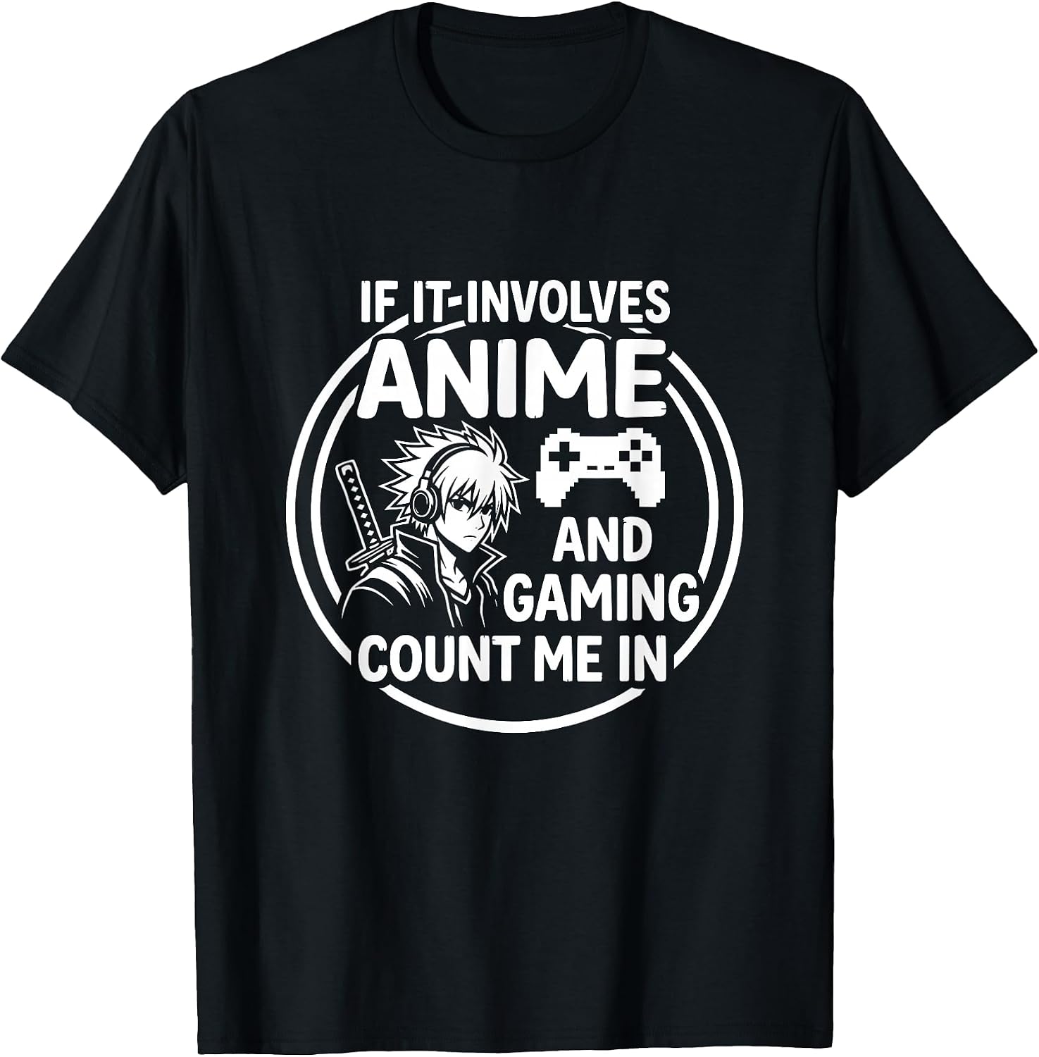 Anime Gamer Life Otaku Controller Samurai Art
