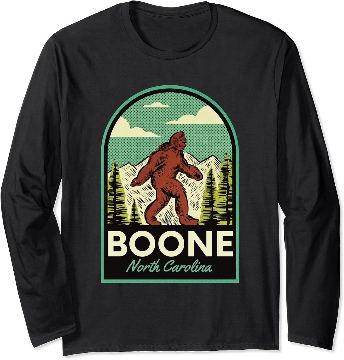 Boone NC Vintage Bigfoot Merch