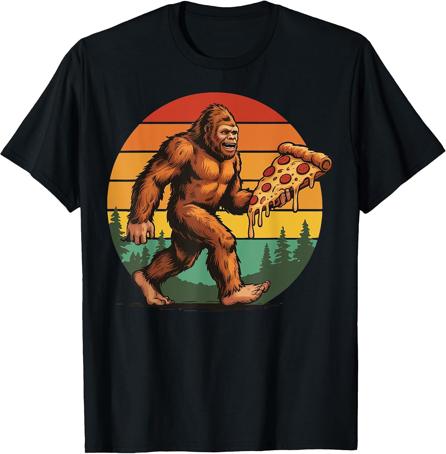Pizza Lover Foodie Food Sasquatch Yeti
