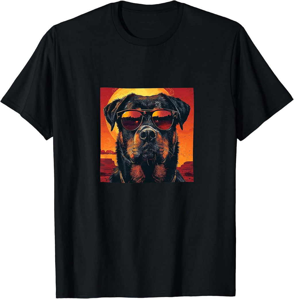 Rottweiler Sunglasses Retro Colorful Merch