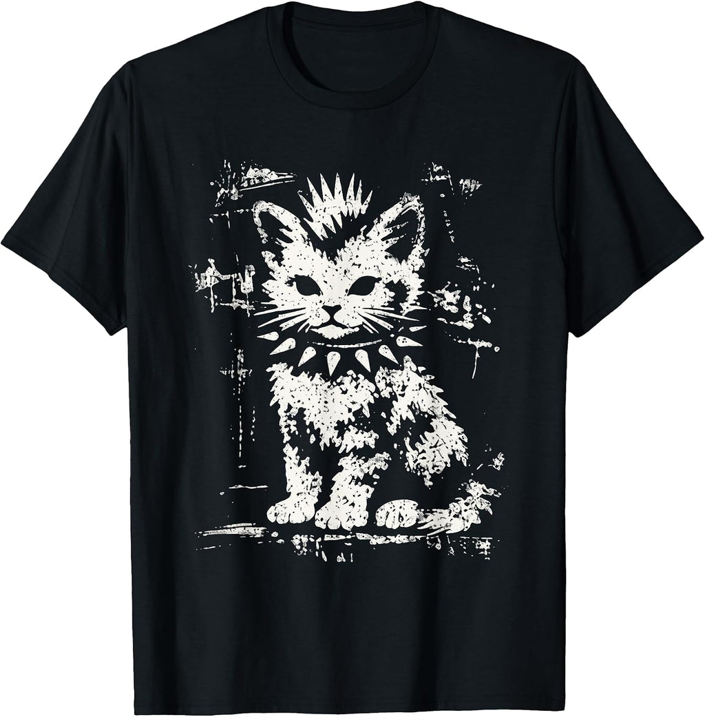 Punk Cat Rebel Alternative Cat Lover Tee
