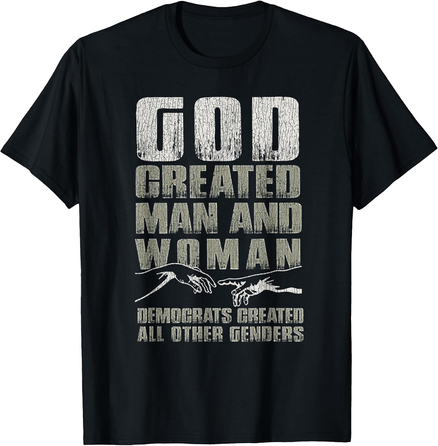 Vintage God Created Man & Woman Democrats Created