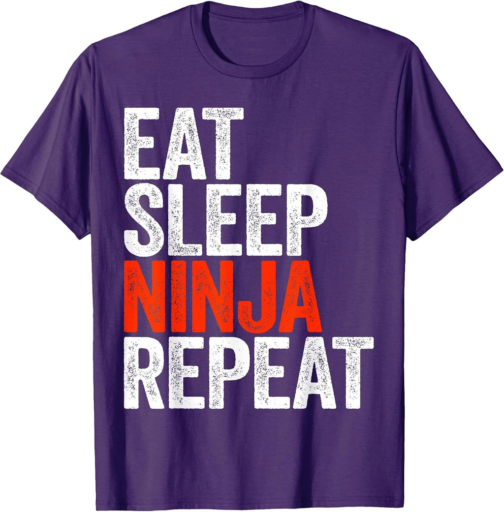 Eat Sleep Ninja Repeat Shirts