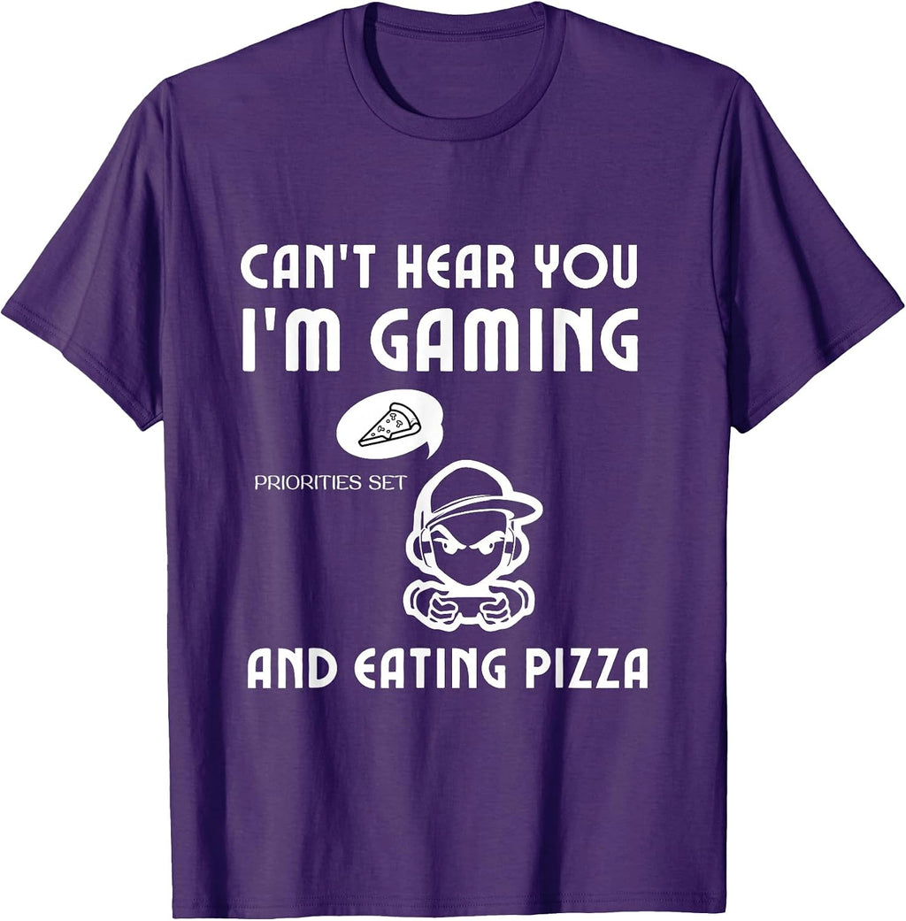 Pizza Gamer Shirts Video Games Boys Girls KidsGift