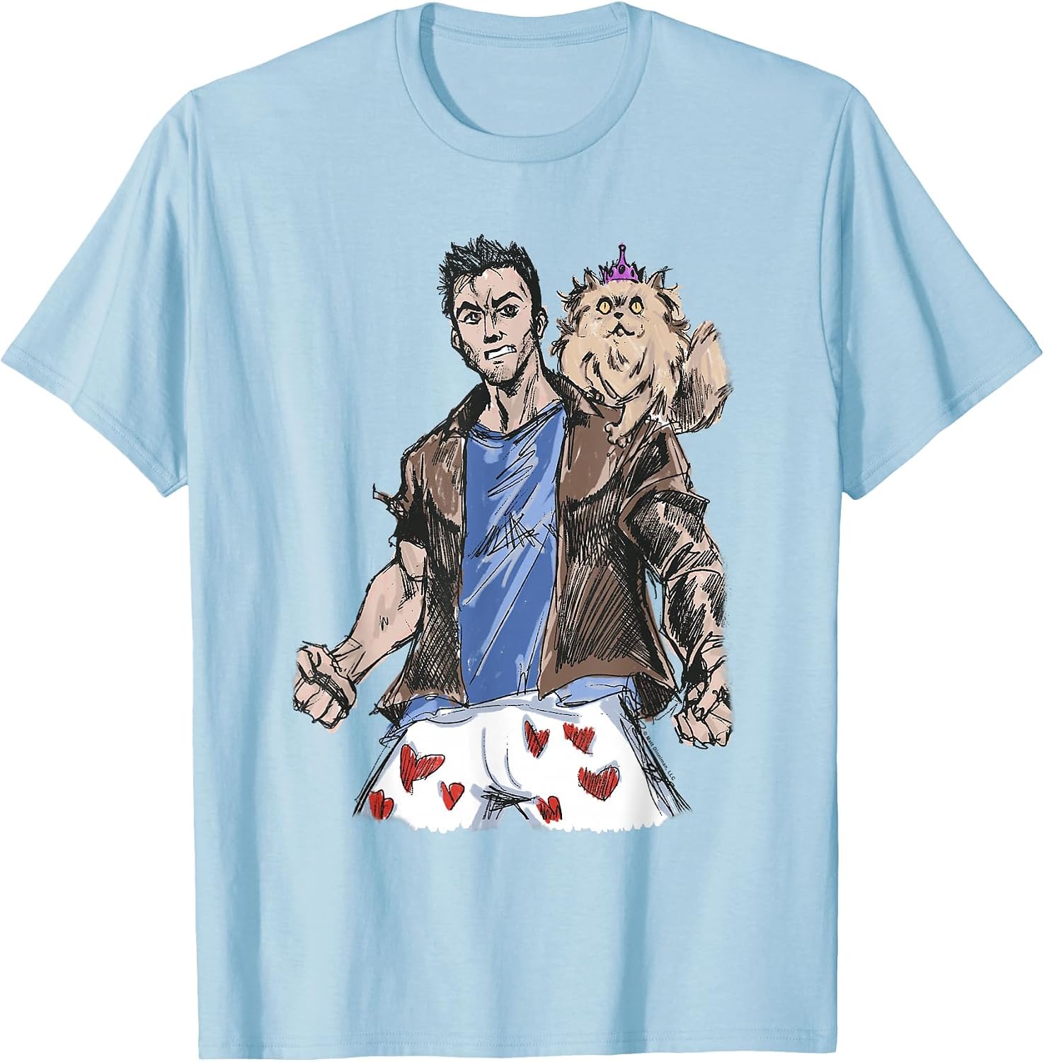 Sketchbook Princess Donut and Carl Book T-Shirt