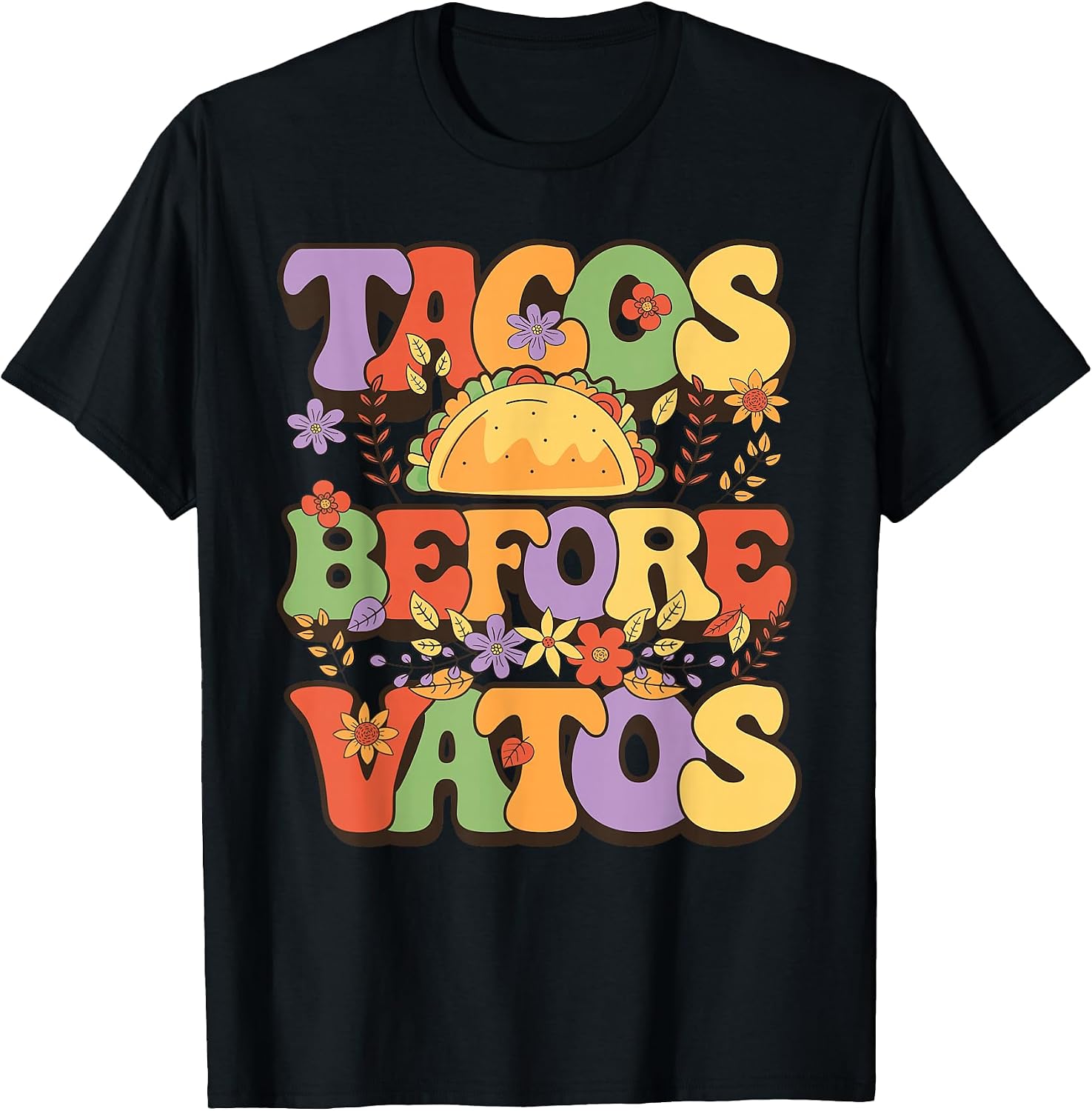 Cute Tacos Before Vatos Girls Tee