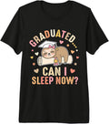 Funny Lazy Girl Graduation Sloth Class of 2026 tee