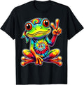 Tie Dye Frog for Hippie lover