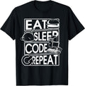 Eat Sleep Code Prgrammer Coding Gift Tees