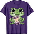 Kawaii Cute Boba Frog Strawberry Bubble Milk Tea