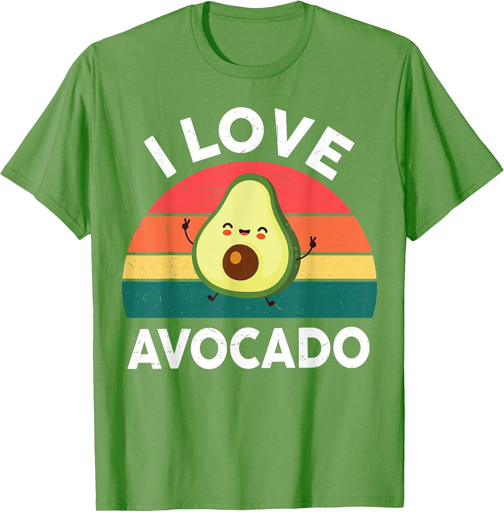I Love Avocado-Shirt Funny Women Men Boy Girl