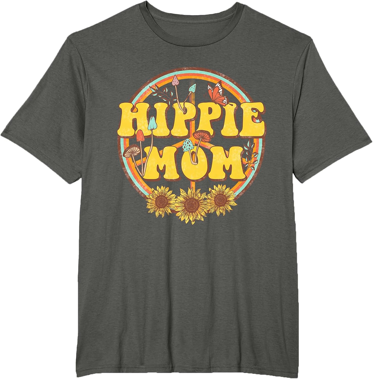 Retro Hippie Mom Tee Shirts for Women