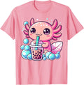 Axolotl Drinking Boba Tea