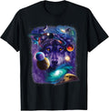 Vintage Wolf Space Moon Apparel