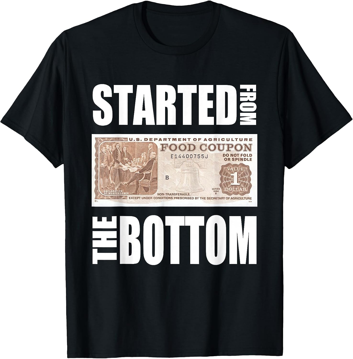 Started From Bottom Food Stamp Quote