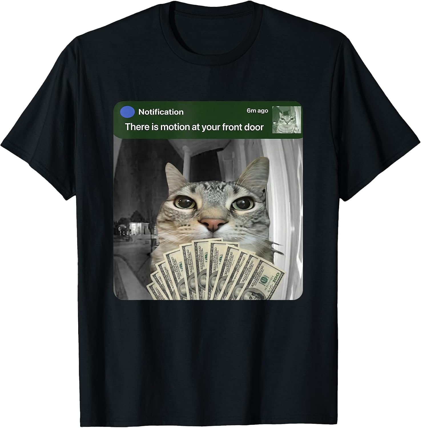 Ring Cat with Motion Meme tee