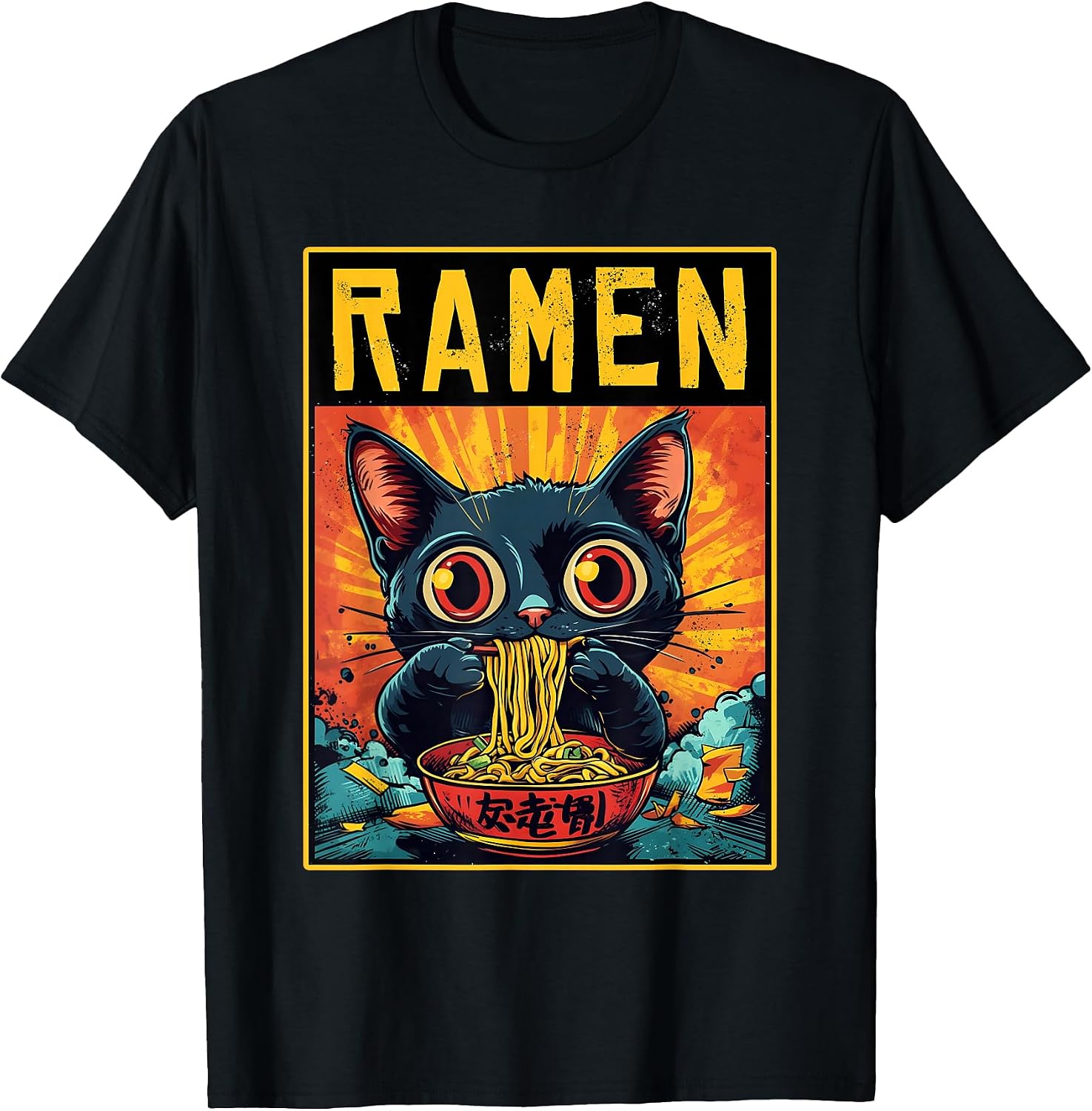 Cute Ramen Noodles Cat Apparel Men Women Children