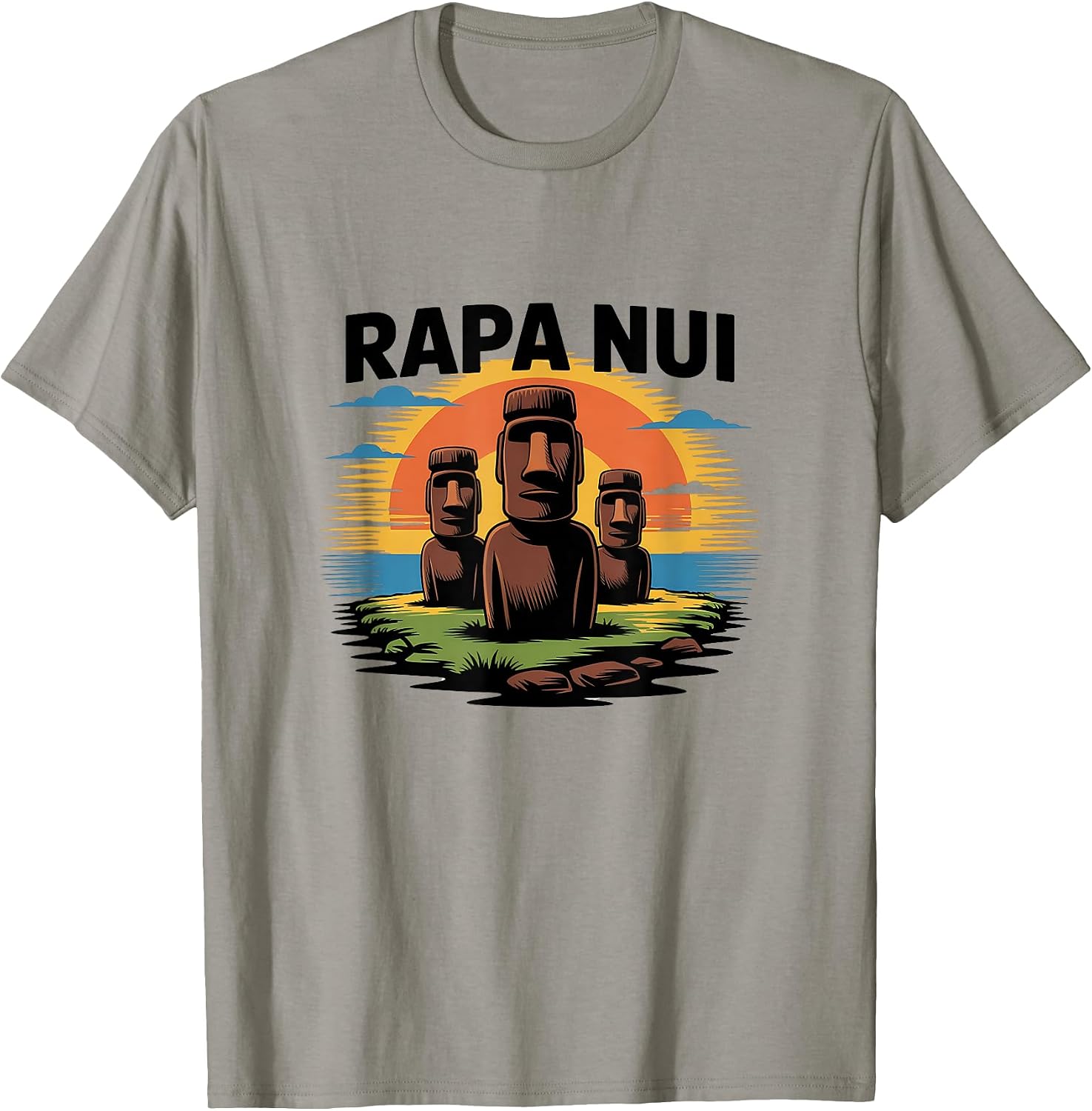 Rapa Nui Easter Island Moai Head Statues Merch