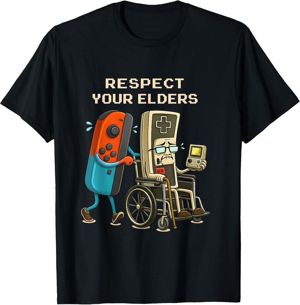 Respect Your Elders Gaming Control Funny Gamer