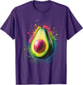 Colorful Watercolor Men Women Avocado