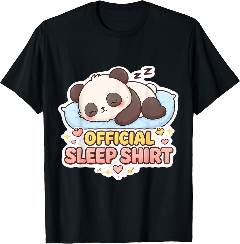 Official Sleep Shirt Cute Panda Sleeping Merch