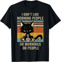 I Hate Morning People Christmas Coffee Cat Lover N
