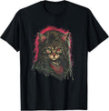 Heavy Metal Hair Glam Cat Retro Distressed 80s