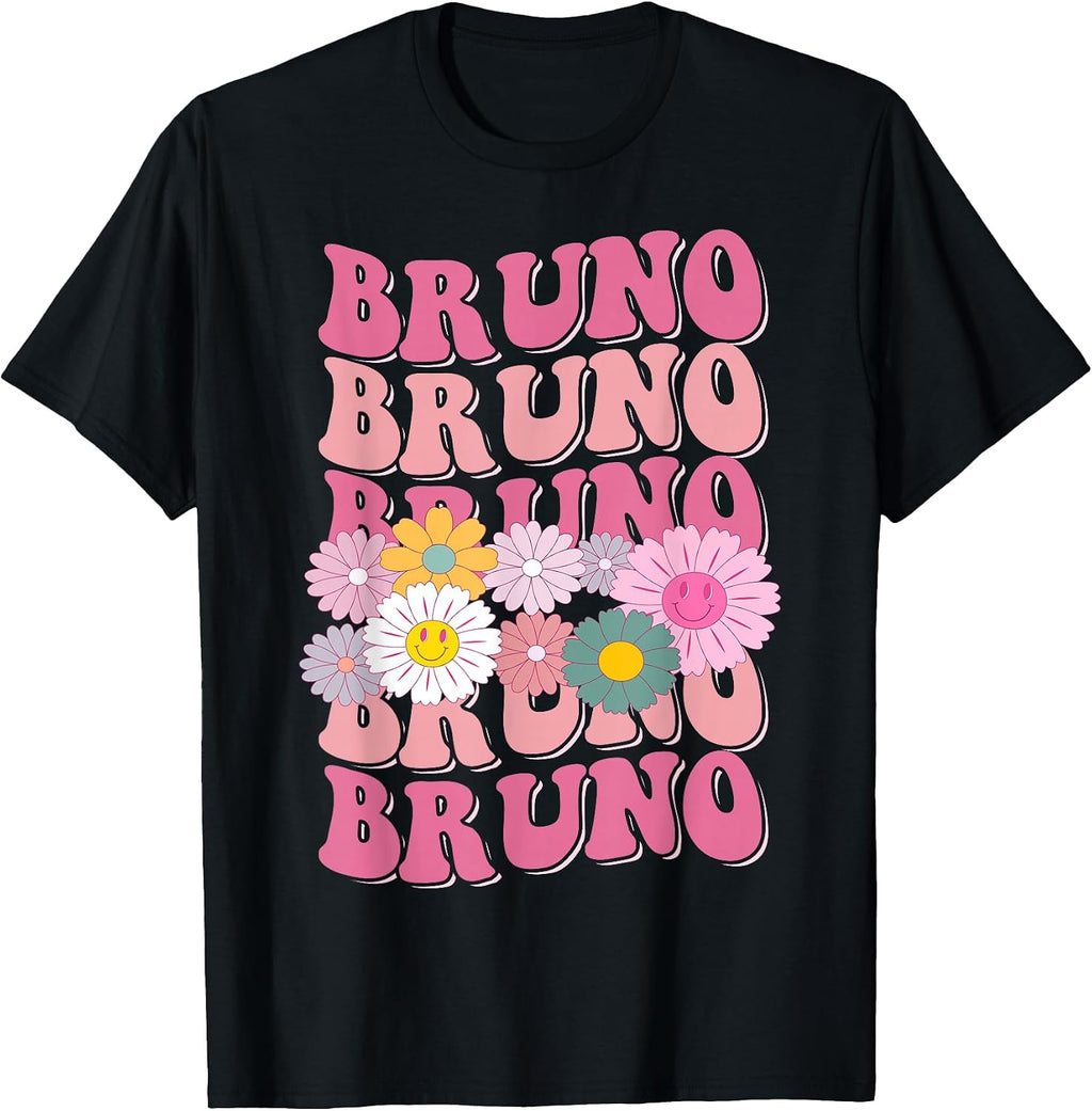 Girl Retro BRUNO First Name Personalized Apparel