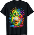 Colorful Avocado Cartoon Rainbow