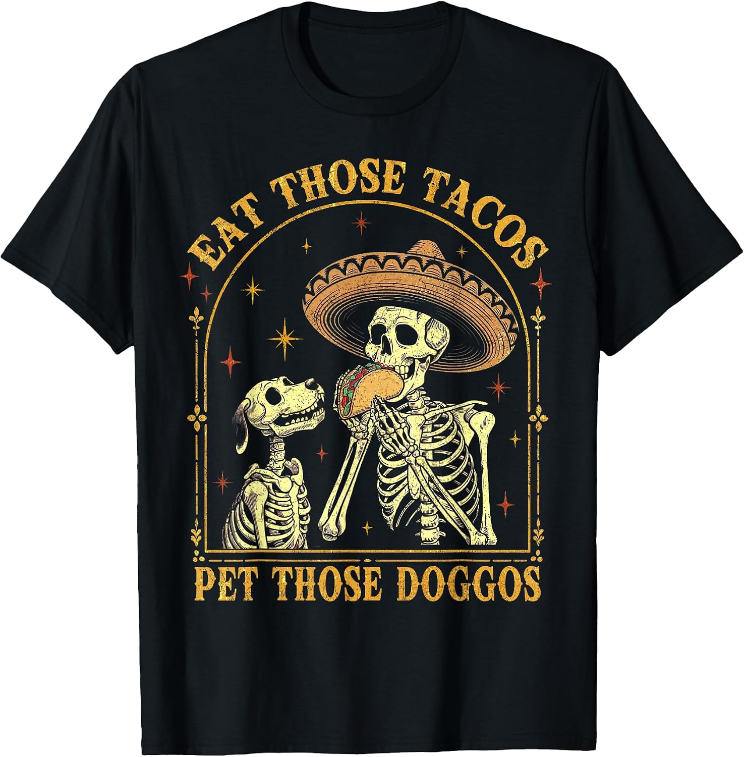 Taco Lover and Dog Retro Tees